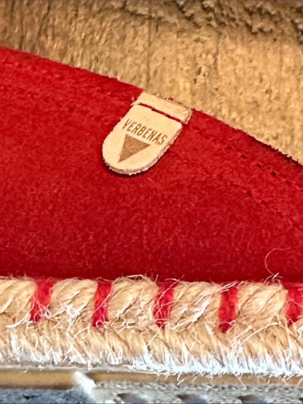 Verbenas | Carmen Red Suede Espadrille Flats - Made in Spain, Size 38 - Picture 8 of 12